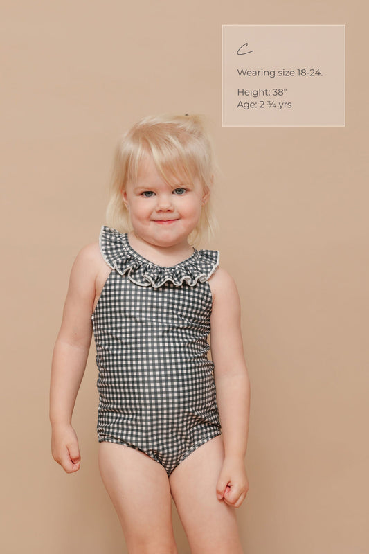 Imagine Perry - Ruffle Bow Swimsuit “The Amalfi”