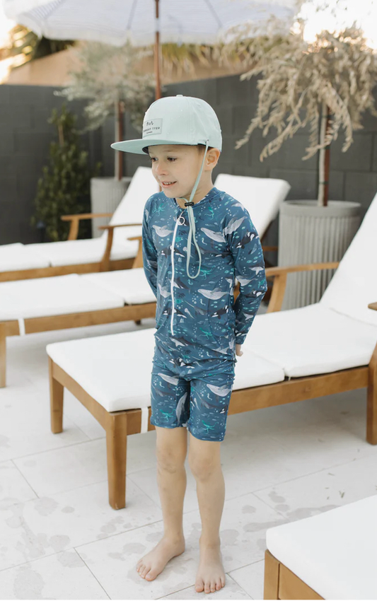 Current Tyed Sunsuit in “Finn”