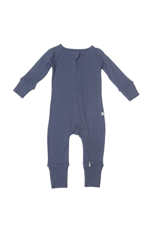 LouLou Lollipop Waffle Sleeper in Denim Blue