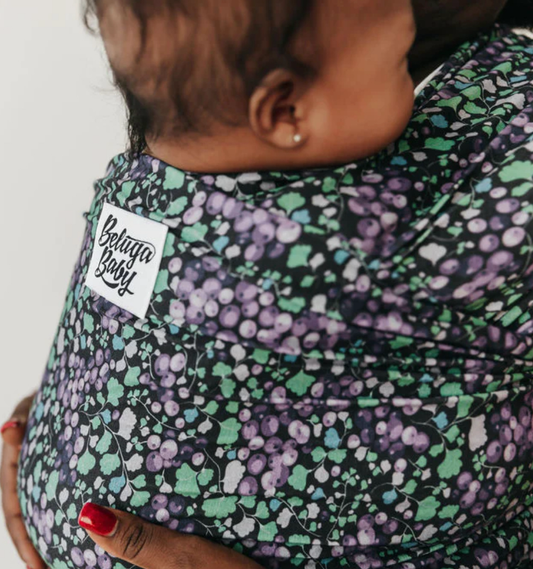 Beluga Baby Wrap Carrier in Dark Berries