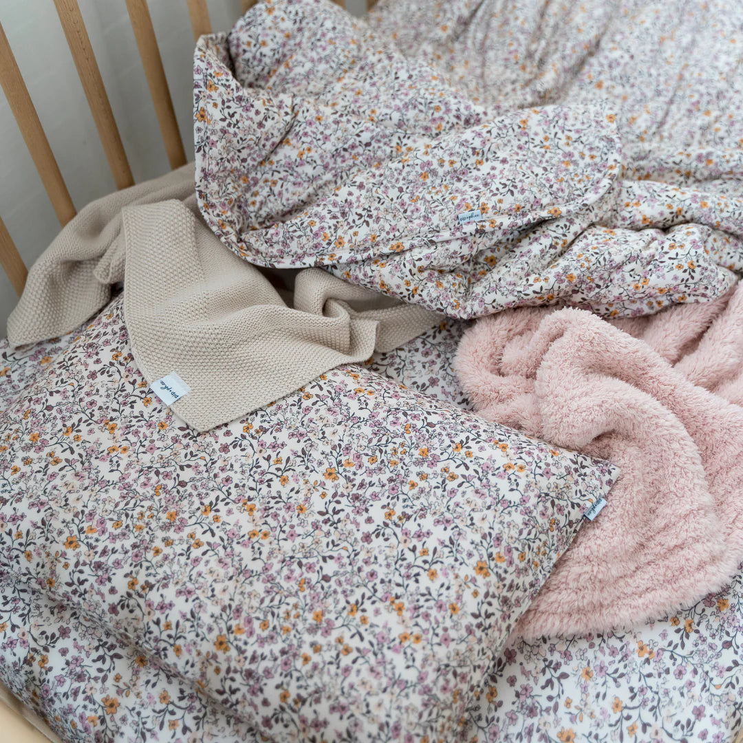 Pip + Phee Bamboo Toddler Pillowcase in Violet Meadow