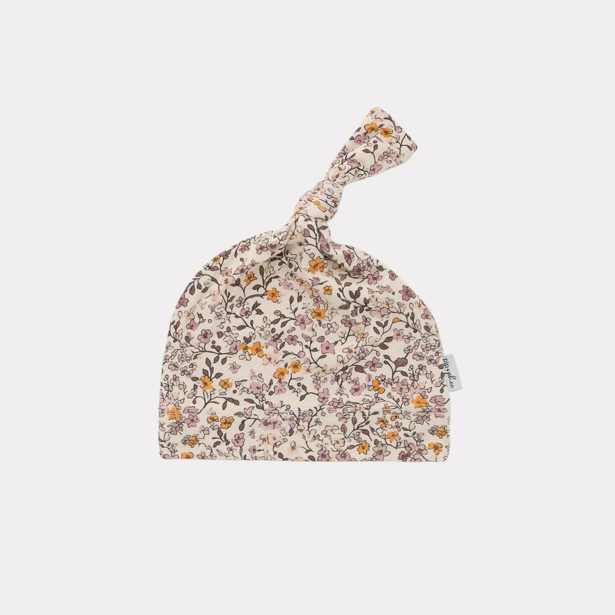 Pip + Phee Bamboo Baby Knot Hat in Violet Meadow
