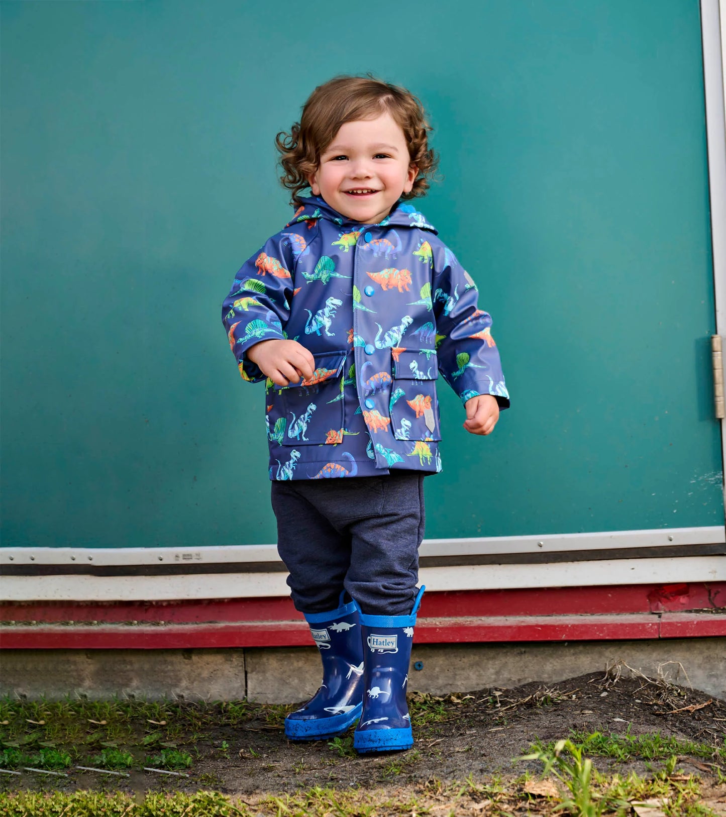Hatley Rain Jacket in Dino Party