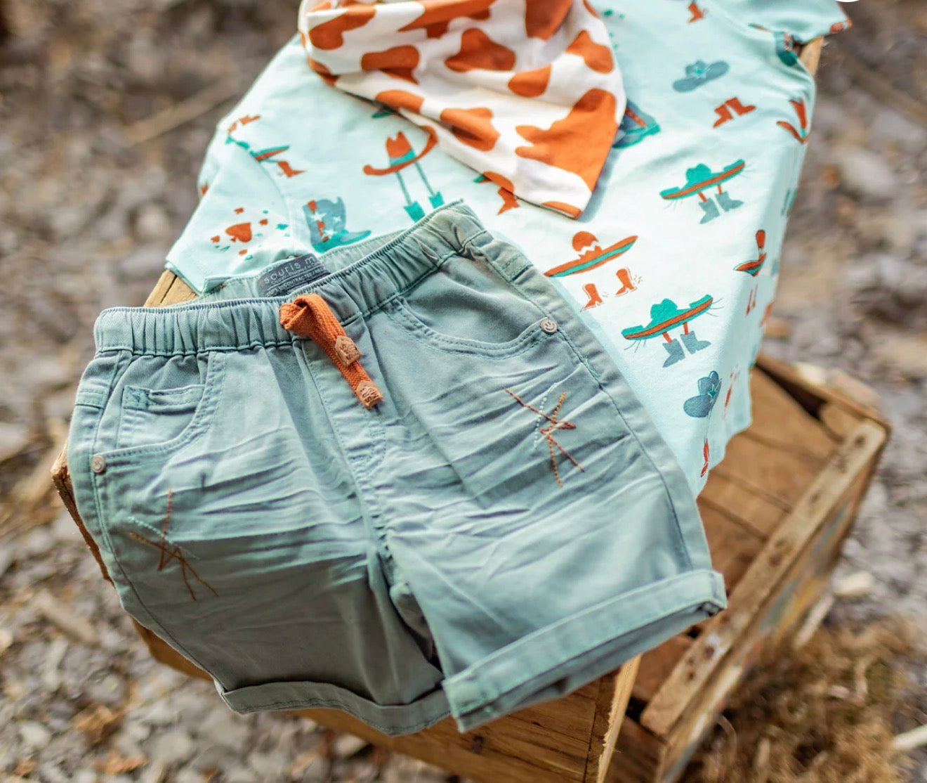 Souris Mini Turquoise Bermuda Shorts