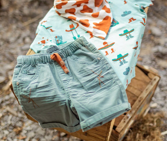 Souris Mini Turquoise Bermuda Shorts