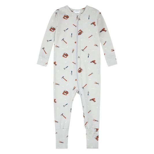 Petit Lem Convertible Sleeper in Tools on Grey