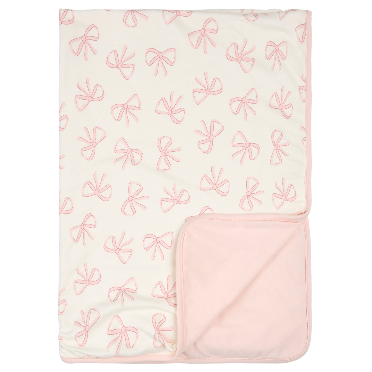 Petit Lem Stretch Blanket in Bows on Pink