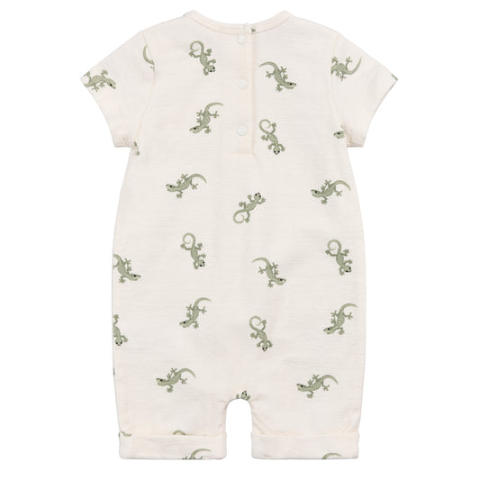 Miles the Label Terry Romper in Geckos