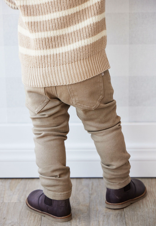 Jamie Kay Austin Twill Pant in Oak