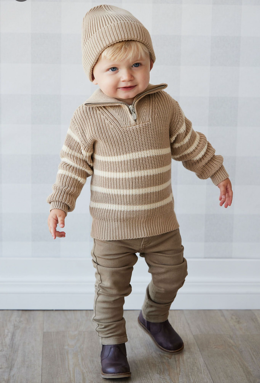 Jamie Kay Austin Twill Pant in Oak