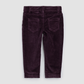 Miles the Label Corduroy Pleated  Pant in Plum