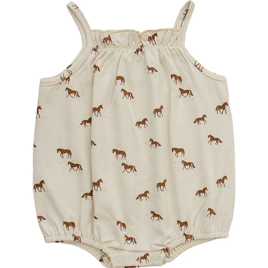 Mebie Baby Horse Tank Bubble Romper