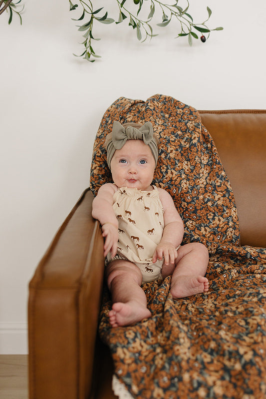 Mebie Baby Horse Tank Bubble Romper
