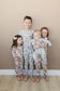 Dusty Blue Bunny Bamboo Zipper Pyjama