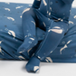 Belan J Foldover Cuff Footless Bamboo Sleeper in Belugas