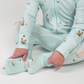 Belan J Foldover Cuff Footless Bamboo Sleeper in Light House