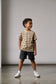 Little Bipsy Acid Wash Raw Edge Harem Short in Black