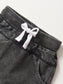 Little Bipsy Acid Wash Raw Edge Harem Short in Black