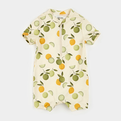 Petit Lem Swim Romper in Citrus