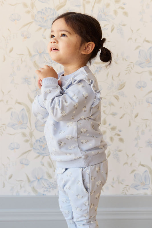 Jamie Kay Organic Cotton Maple Sweatshirt in Rose Floral Smoke
