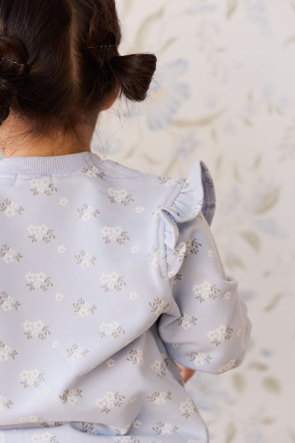 Jamie Kay Organic Cotton Maple Sweatshirt in Rose Floral Smoke