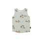 Belan J Bamboo Pocket Tank Top in Giraffes