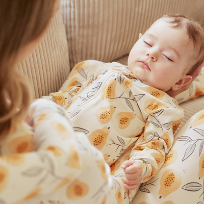 Petit Lem Jersey Sleeper in Papaya
