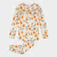 Petit Lem Jersey 2 Piece PJ Set in Papaya