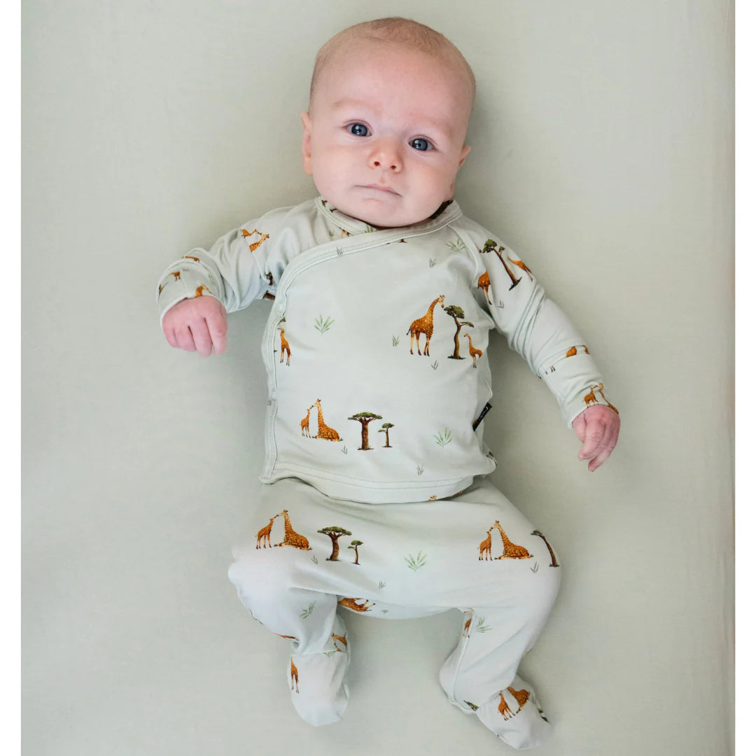 Belan J Take me Home Kimono Set in Giraffes