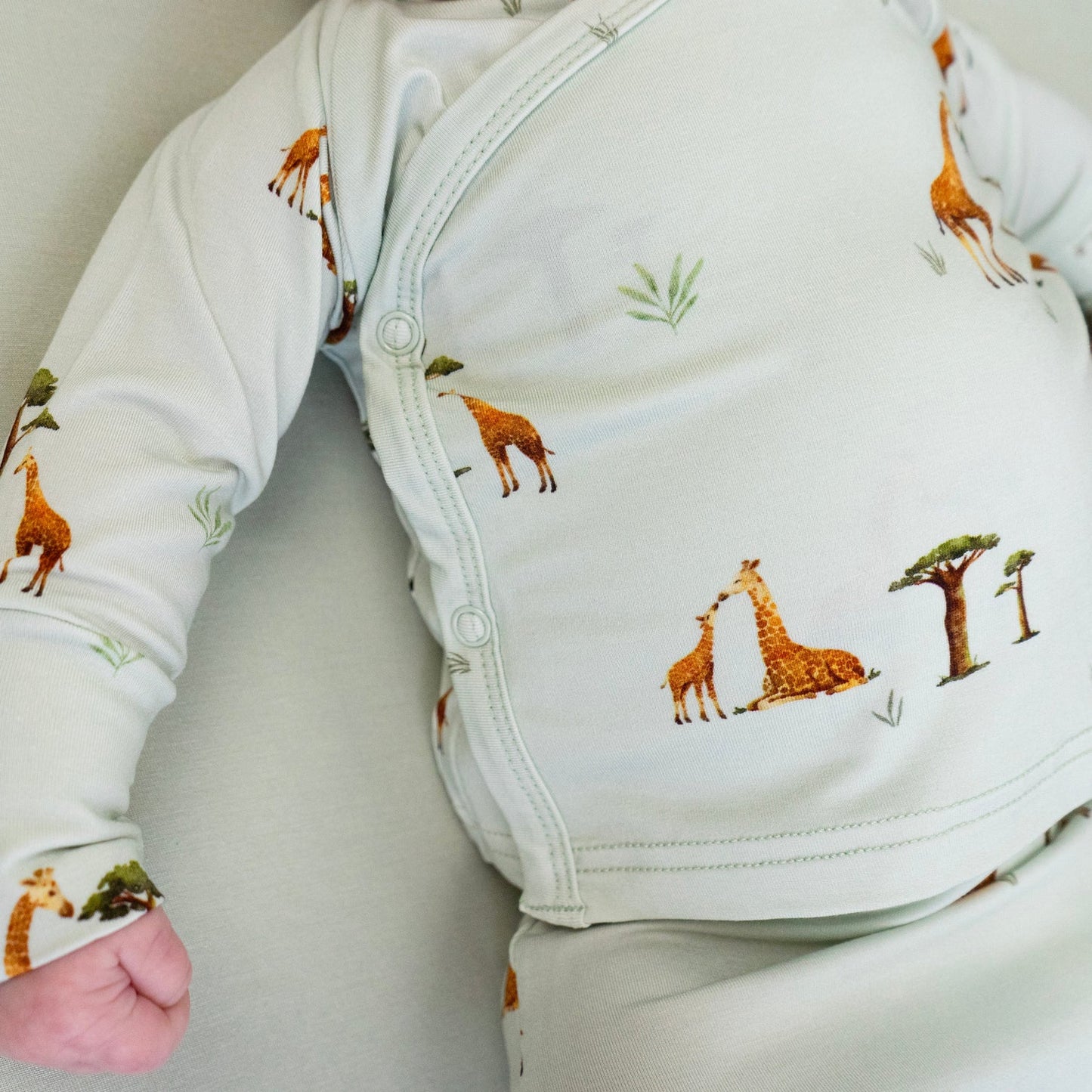 Belan J Take me Home Kimono Set in Giraffes