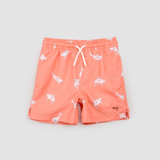 Miles the Label Swim Trunks in Coral Sharks