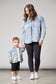 Little Bipsy Checkered Denim Shacket