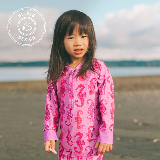 Honeysuckle Swim Sunsuit in Sea Me Swim