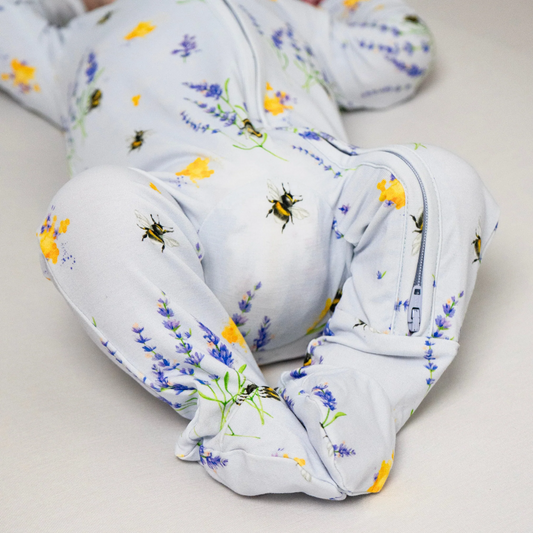 Belan J Bamboo Footed Sleeper in Sweet B