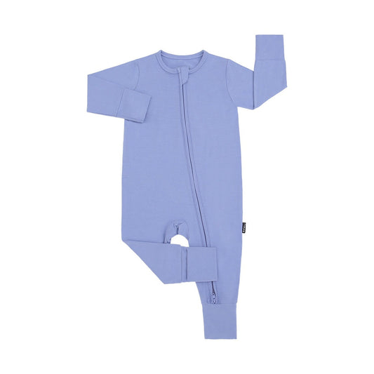 Belan J Foldover Cuff Footless Bamboo Sleeper in Iris