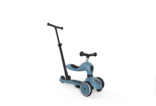 Scoot & Ride Highwaykick 1 - Push and Go in Steel