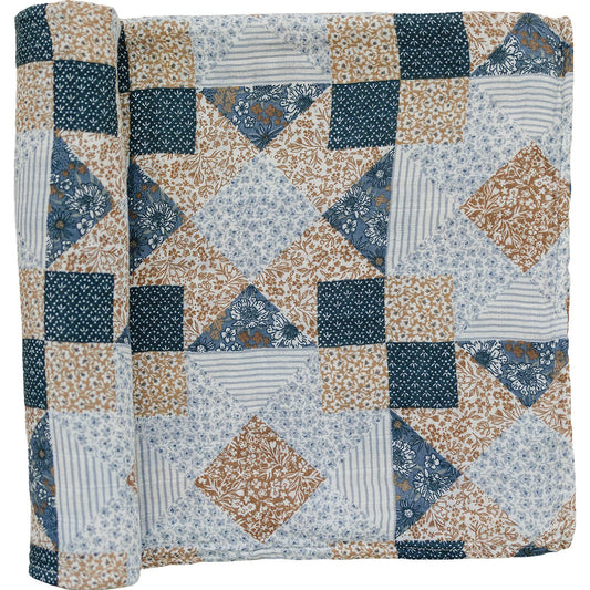 Mebie Baby Patchwork Muslin Swaddle Blanket