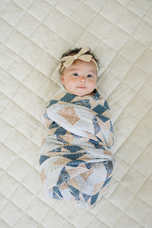 Mebie Baby Patchwork Muslin Swaddle Blanket