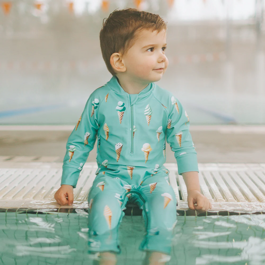 Honeysuckle Swim Sunsuit in Scoop Me Up