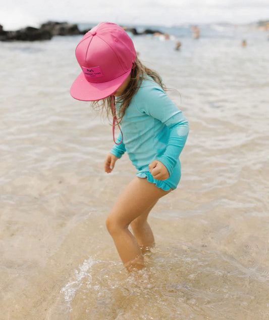 Current Tyed Classic Waterproof Snapback Hat in Hot Pink