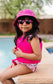 Current Tyed Keyhole Sunnies in Hot Pink
