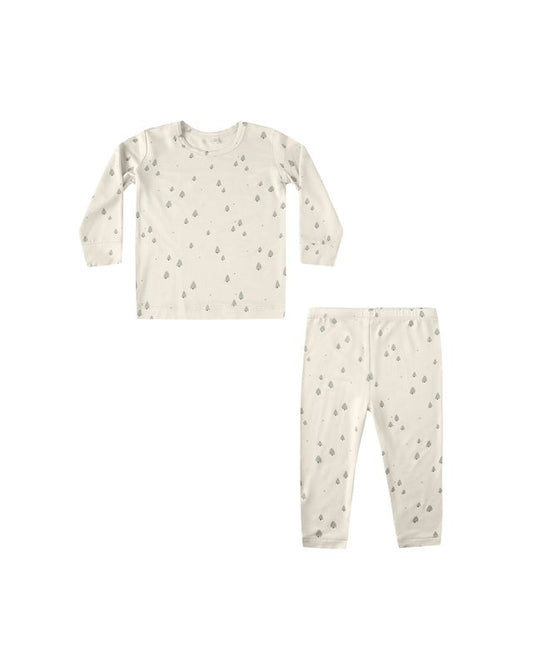 Quincy Mae Bamboo Pajama Set in Trees