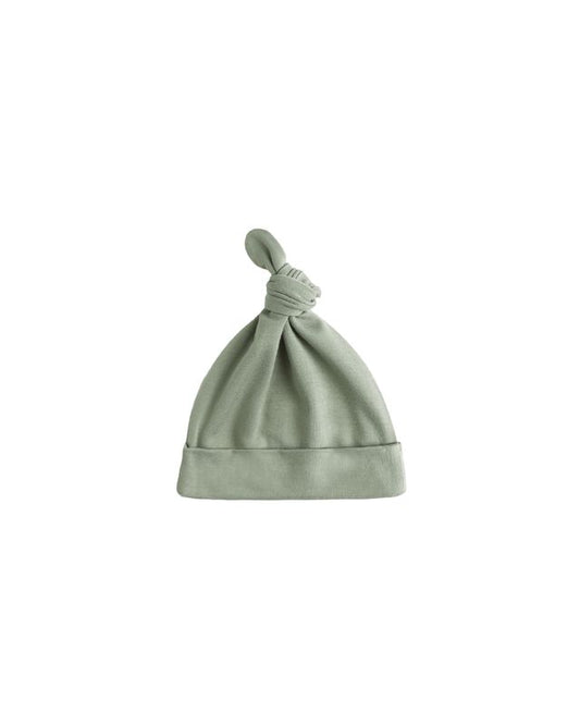 Quincy Mae Bamboo Knotted Baby Hat in Fern