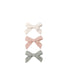 Quincy Mae Bow with Clip Set of 3 - Natural/Fern/Rose