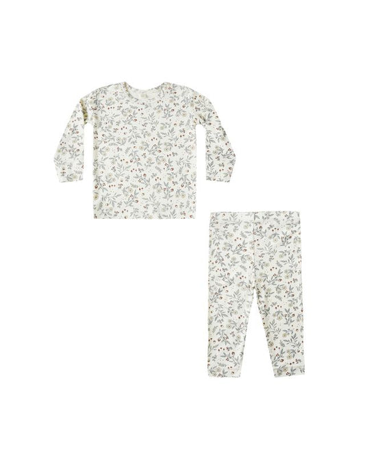 Quincy Mae Bamboo Pajama Set in Woodland