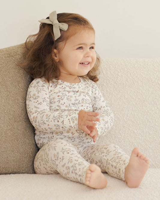 Quincy Mae Bamboo Pajama Set in Woodland