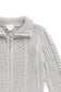 Jamie Kay Clyde Half Zip Jumper in Light Grey Marle
