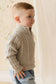 Jamie Kay Clyde Half Zip Jumper in Light Grey Marle