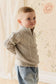 Jamie Kay Clyde Half Zip Jumper in Light Grey Marle