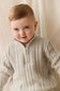 Jamie Kay Clyde Half Zip Jumper in Light Grey Marle